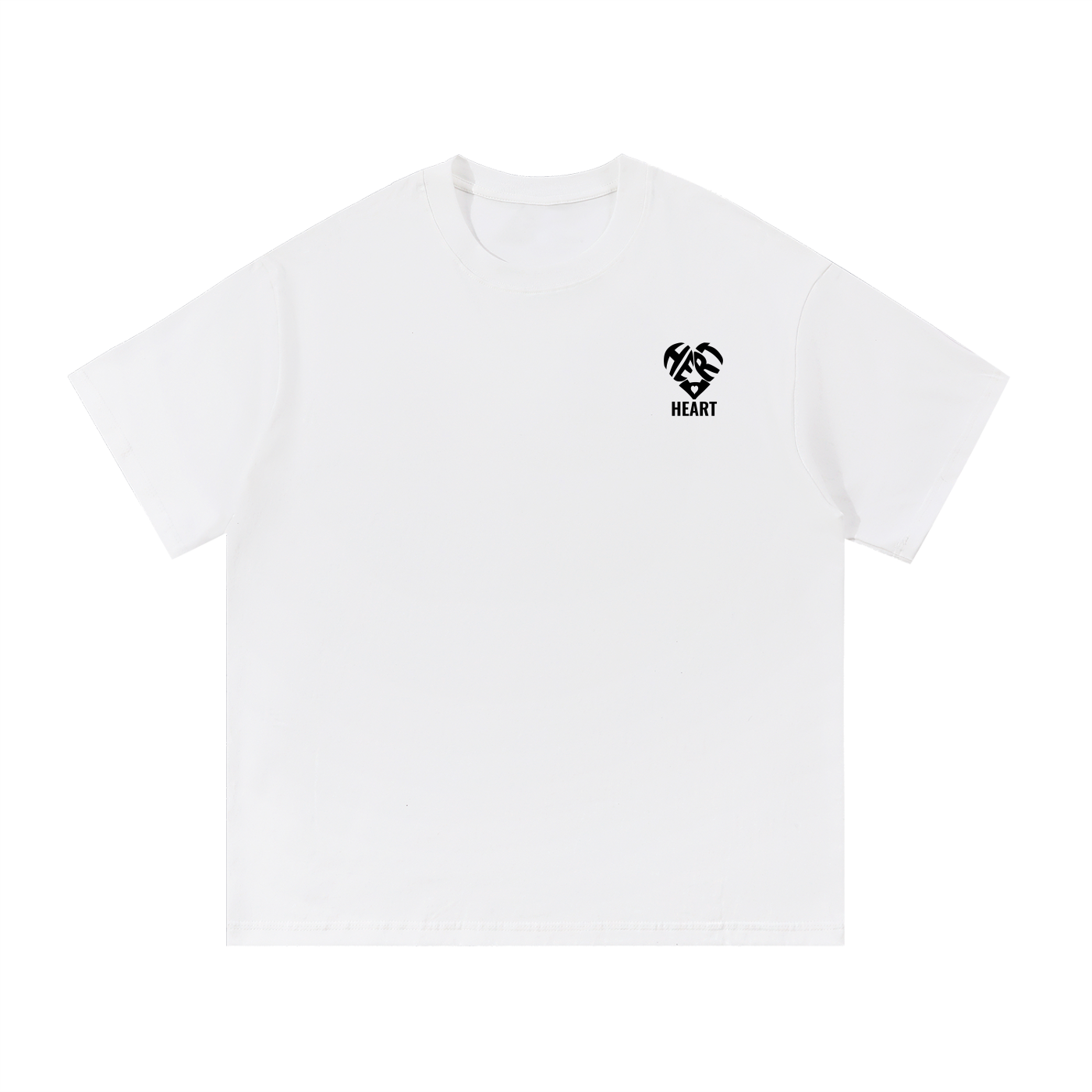 T-shirt HEART Unisexe Confort et Élégance Décontractée