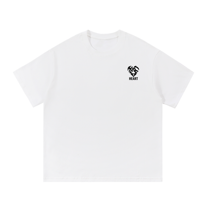 T-shirt HEART Unisexe Confort et Élégance Décontractée